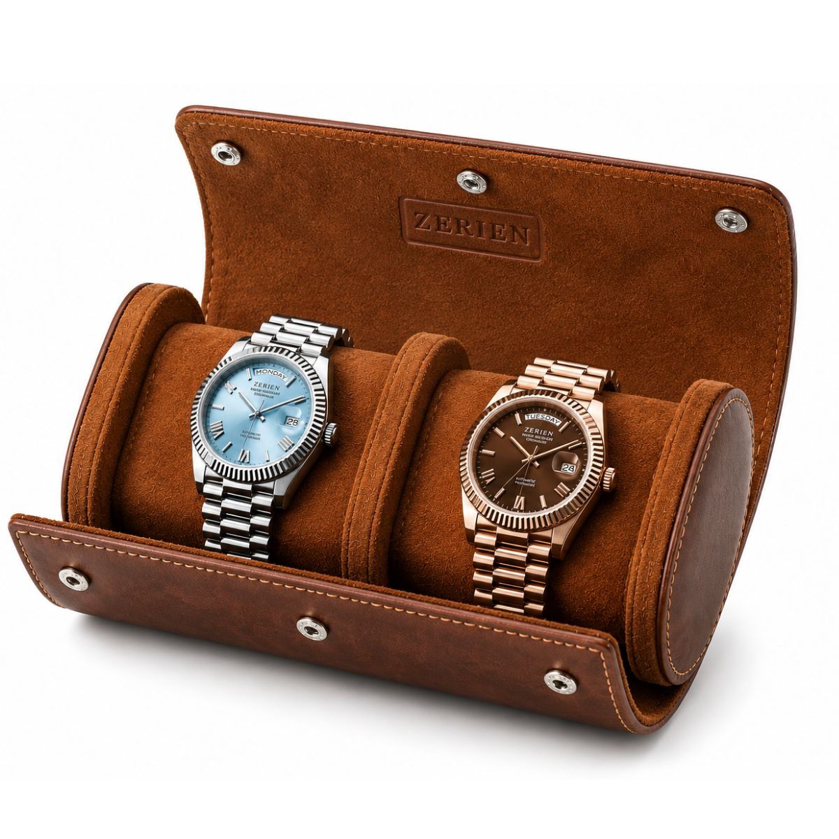 Premium Leather Watch Roll