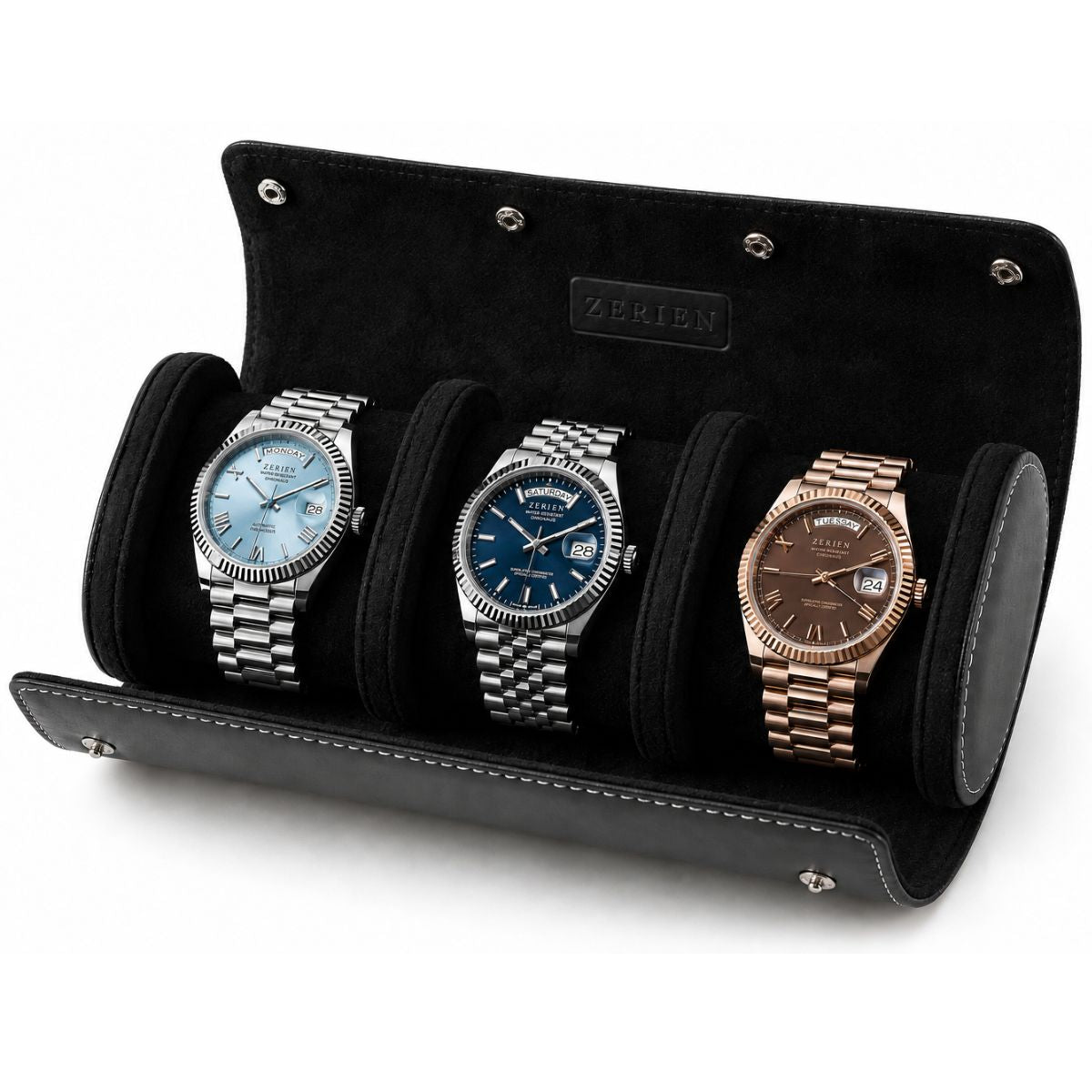 Premium Leather Watch Roll