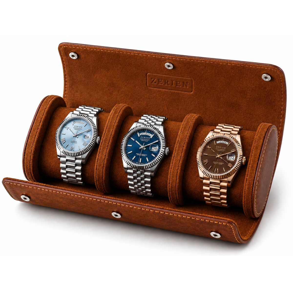 Premium Leather Watch Roll