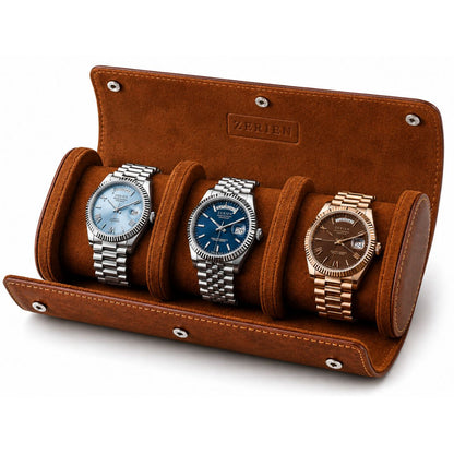 Premium Leather Watch Roll